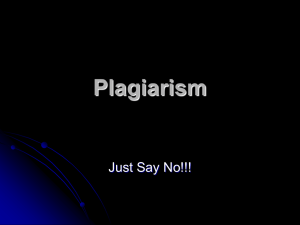 Plagiarism