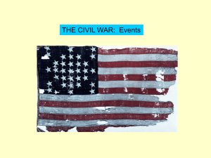 Civil War EVENTS and PEOPLE