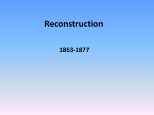 Reconstruction and Redemption