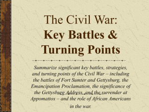 The Civil War: Key Battles & Turning Points