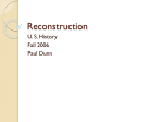 Reconstruction - Springfield Public Schools