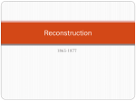 Reconstruction - Warren County Schools