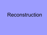 Reconstruction-After the War