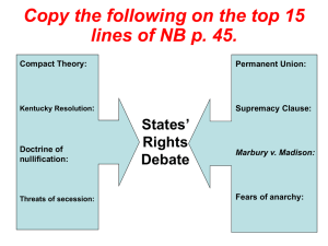 CHAPTER 12: THE AGE OF JACKSON Section 3: Rising