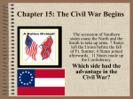Chapter 15: The Civil War Begins