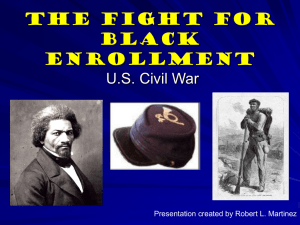 Black enlistment in Civil War