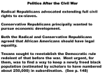 Politics After the Civil War