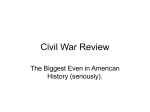 Civil War Review - Reading Community Schools