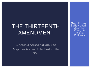 The Thirteenth Amendment