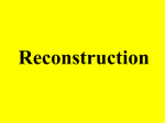 Reconstruction - Augusta County Public Schools