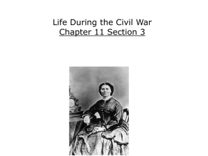 Life During the Civil War Chapter 11 Section 3