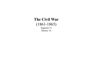 The Civil War - Saddleback College