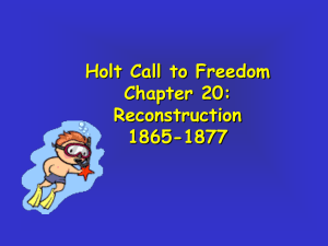 Holt Call to Freedom