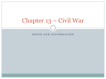 Chapter 13 – Civil War