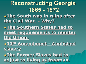 Reconstructing Georgia