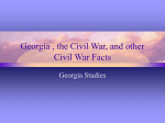 Georgia, the Civil War, & Other Facts