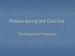 Politics during the Civil War