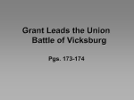 Grant Leads the Union Battle of Vicksburg