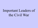 The Important People of the Civil War