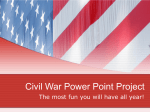 Civil War Power Point Project - Etiwanda E