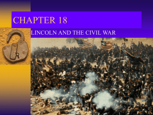 Chapter 17-The Civil War