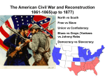 The American Civil War and Reconstruction 1861