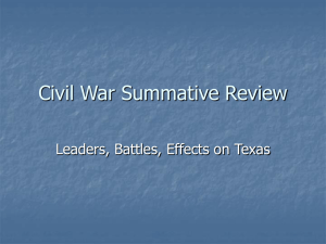 Civil War Summative Review