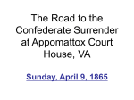 The Road To Appomattox (Filled Out)