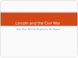 Lincoln and the Civil War