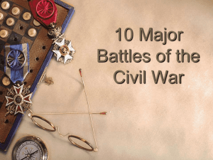 Major Battles of the Civil War