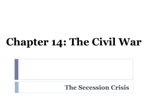 Chapter Fourteen: The Civil War