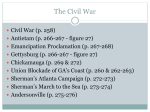 b. state the importance of key events of the civil war