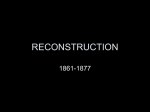 reconstruction - JJonesUSHIstory