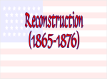Reconstruction - NAHS US History