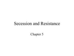 Secession and Resistance