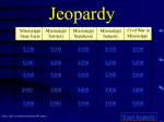 Jeopardy - PRC4thGrade