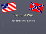 The Civil War: Important Battles and Events