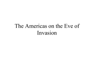 The Americas on the Eve of Invasion