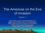 The Americas on the Eve of Invasion