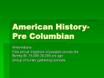 American History-Pre Columbian