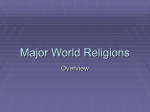 Major World Religions