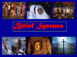 How have belief systems spread over large areas?