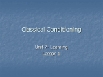 Classical Conditioning