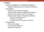 Chapter 10: Aversive Control: Avoidance and Punishment