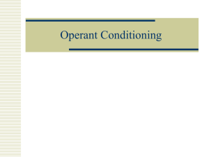 Operant Conditioning