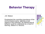 Behavior Therapy - Mypage Web Server