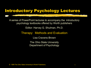 Abnormal Psychology Therapy
