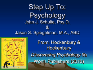 Step Up To: Psychology