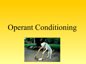 Operant Conditioning PP
