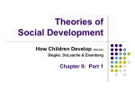 Siegler Chapter 9: Theories of Social Development